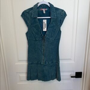 Urban Outfitters Blue Denim corduroy Mini Dress